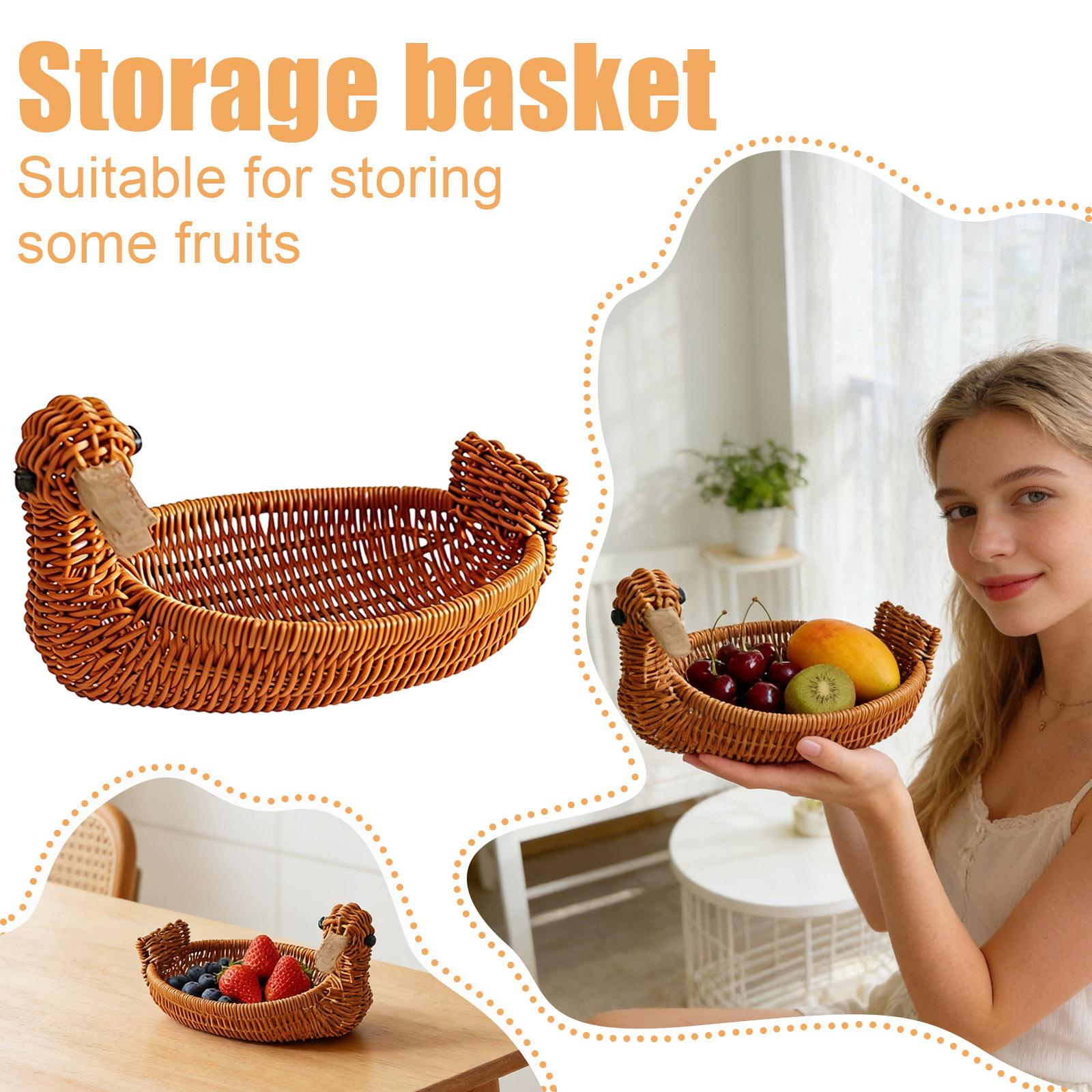 

-shaped Decorative Handwoven Storage Basket – Suitable For Home, Living Room, Apartment | Versatile, High-performance Indoor/outdoor Storage. One Size
