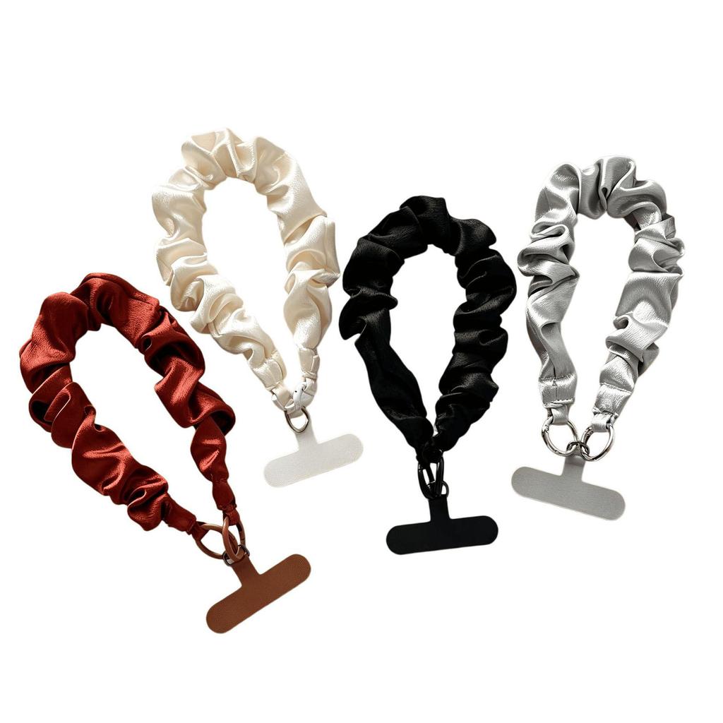 Portable Short Chain Phone Lanyard with Pleated Pendant - Ideal As a Graduation Gift or Keychain Accessory
