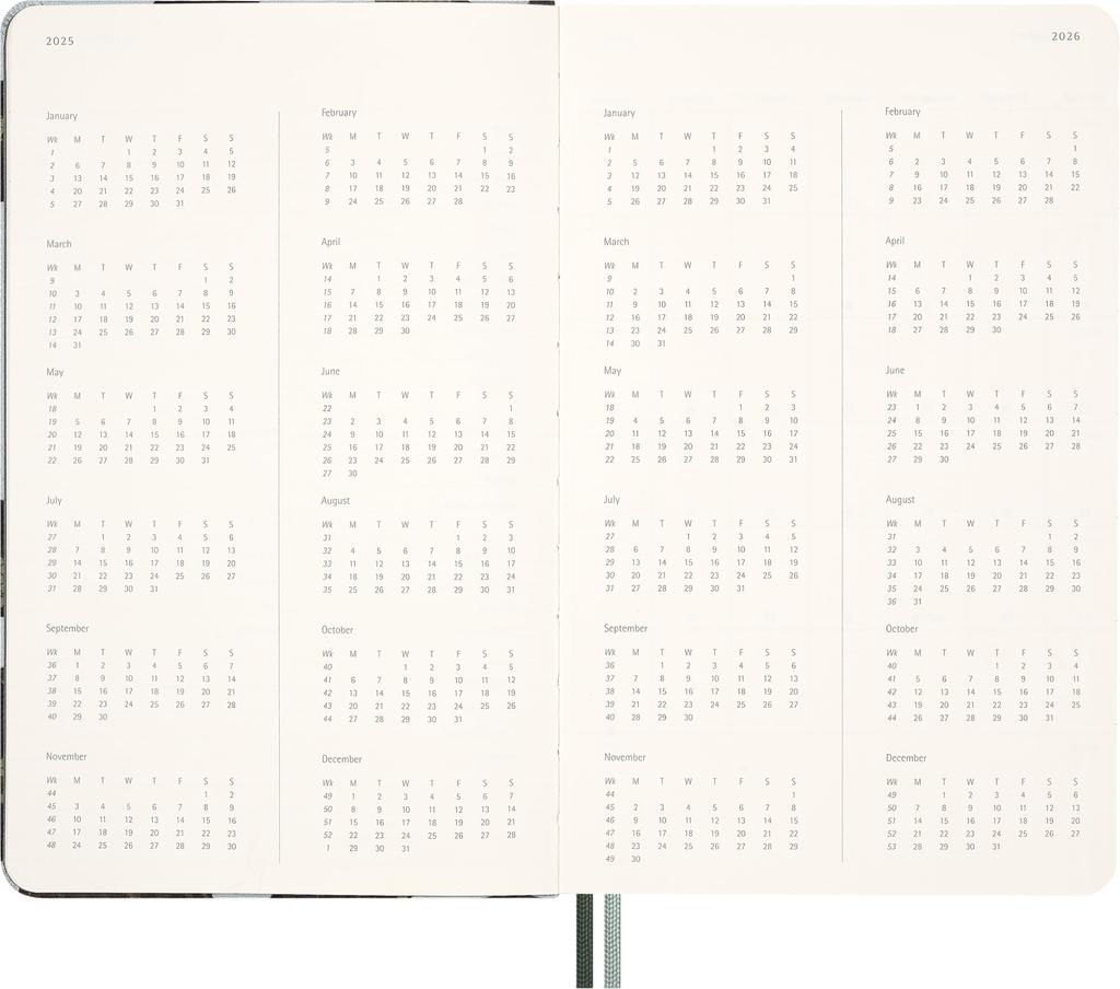 Moleskine Year of the Snake 2025 Planner, January Start, 12-Month Weekly Diary, Large Size, Hardcover, DHCNYSNK12WN3Y25