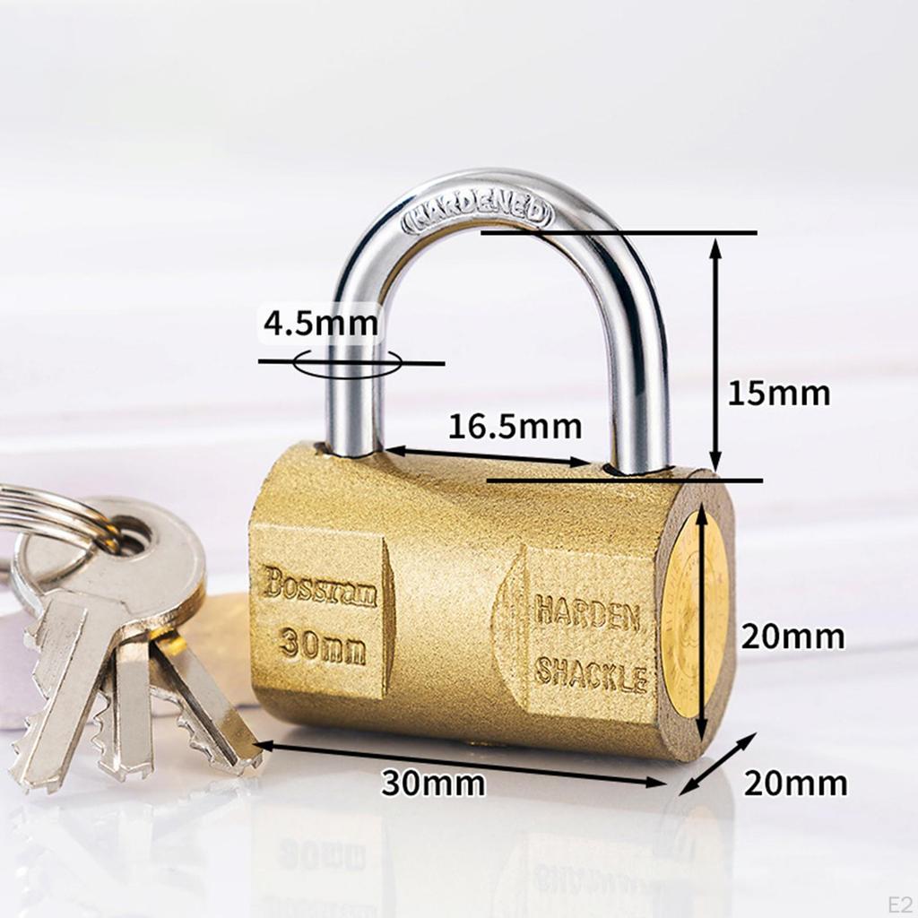 Heavy Duty, Metal Padlock with Key And , Ideal for Storing Small Items In Drawers, Cabinets,