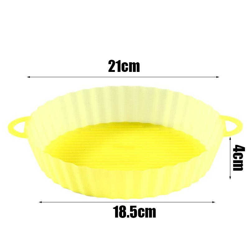 1PCS Pot for Airfryer Reusable Air Fryer Accessories Baking Basket Pizza Plate Grill Pot Kitchen Cake Cooking Baking Tools
