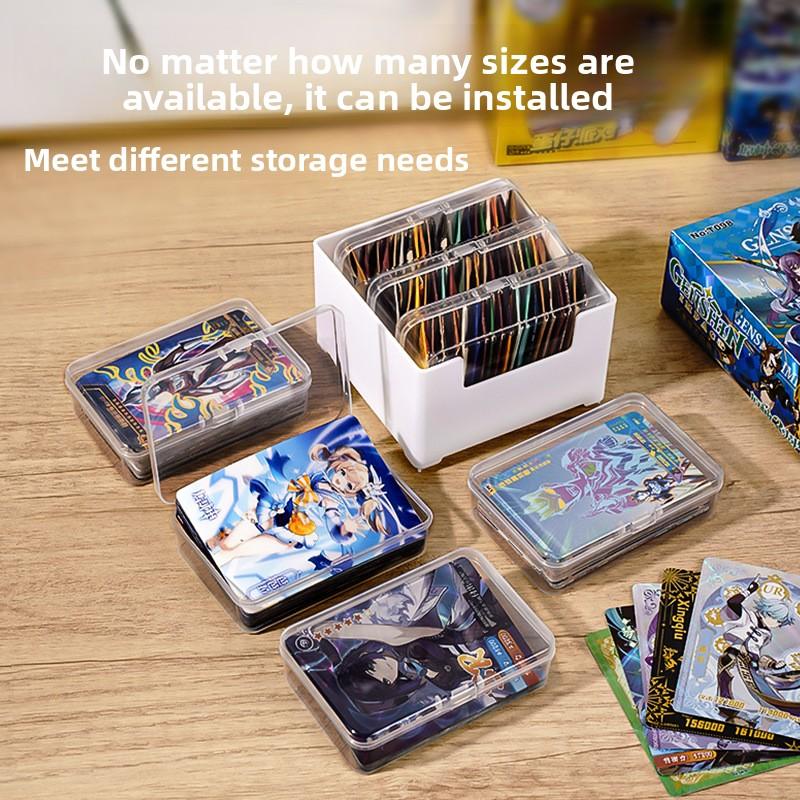 The Transparent Plastic Data Cable Storage Box Household Cable MobilePhone Charger Charging Cable Finishing Box Divided Grid Box