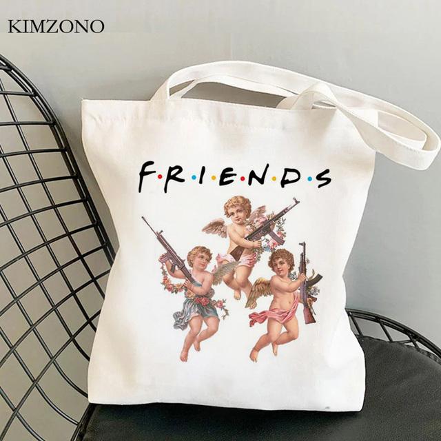 Angel Shopping Bag Recycle Bag Tote Bolso Bolsa Bag String Bolsas Ecologicas Woven Sacola Grab