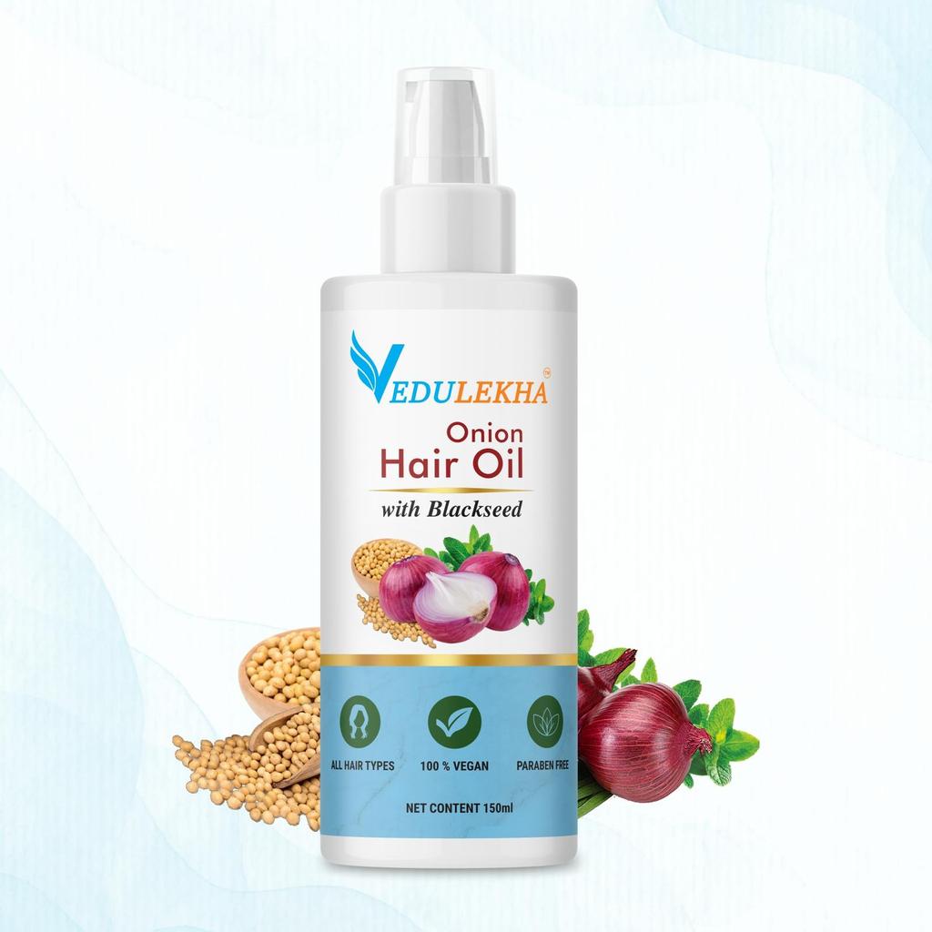 Buy Vedulekha Onion Oil for Hair Regrowth Hair Oil (150 ml) at