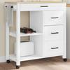 Vidaxl Kitchen Trolley Monza, 84X40X90 Cm, Solid Pine Wood