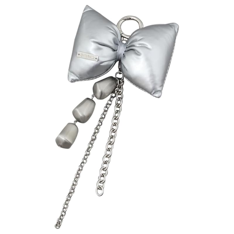 

[Azure by Mausie] puffy ribbon bag charm ladies 250ISC56-285J FREE SLV