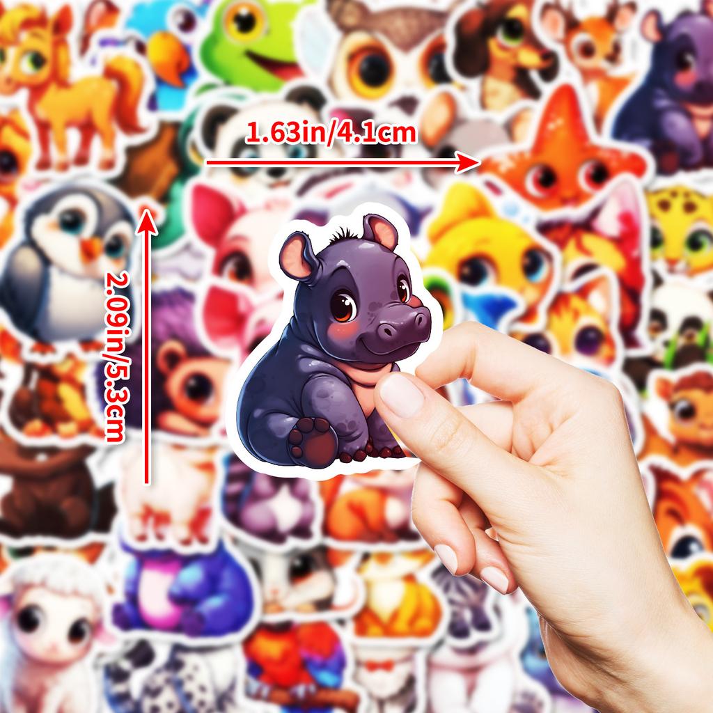 50 Camel Animal Series Stickers Decorative Water Cup Mobile Phone Case Travel Box Student Cartoon Graffiti Stickers