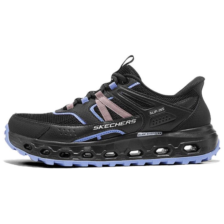Skechers Outdoor Fabric Synthetic Leather Comfortable Versatile Low-Top Casual Shoes Women sneaker Black 180278-BKMT 36