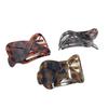 Yama Transparent High-End 8-Shaped Hair Clip for Women, Back of Head Hair Styling Tool, Leopard Print Shark Clip, Duckbill Clip