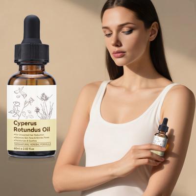 1/2Pcs 60ML Natural Cyperus Rotundus Oil Reducing Body Hair Growth Moisturizing Soothing Men Women Hair Removal Essential Oil