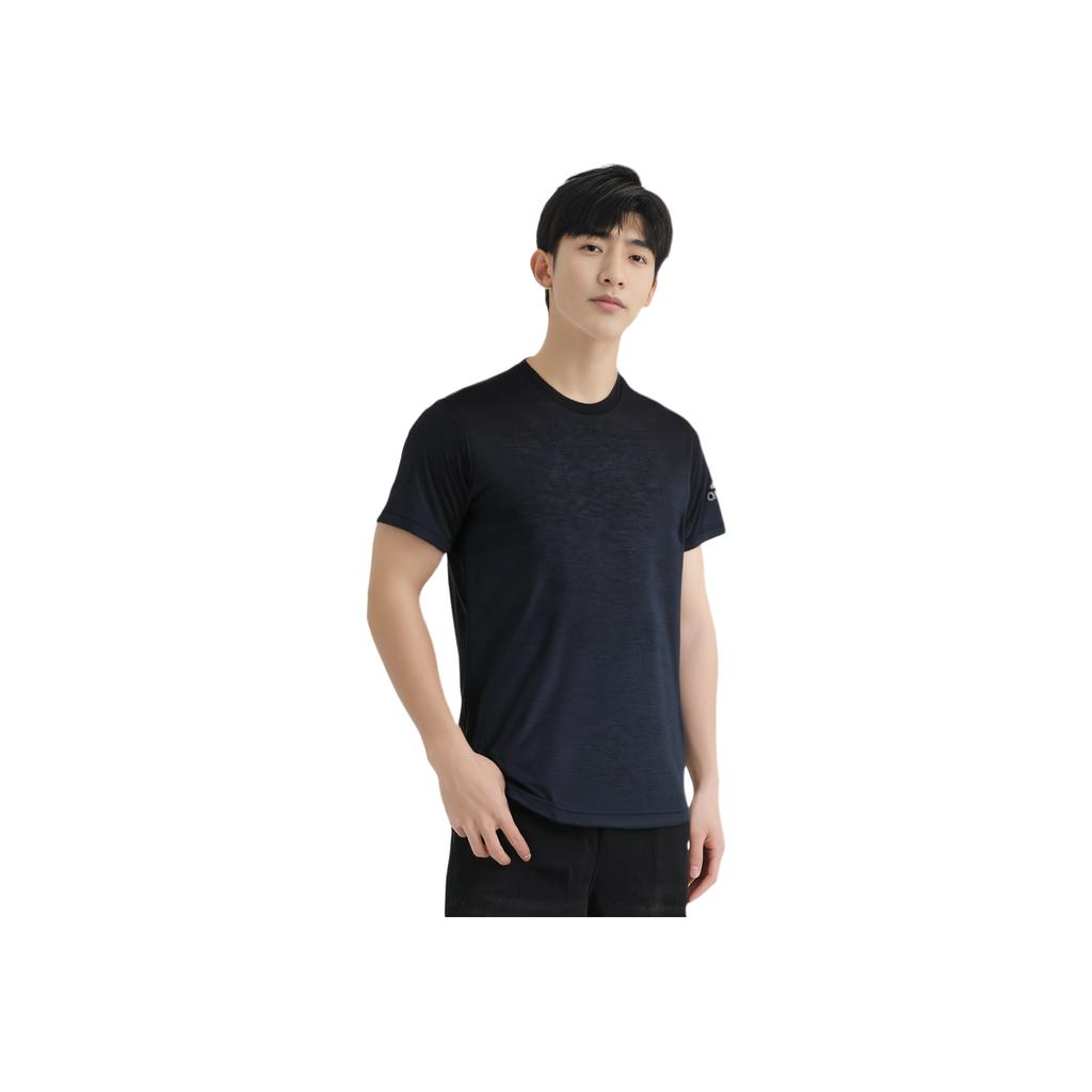adidas Solid Color Comfortable Sports Crew Neck Short Sleeve T-Shirt Men Tops Legendary-Ink-Blue EC1089