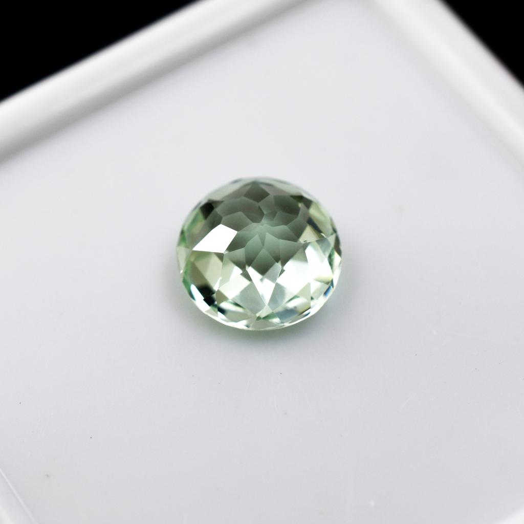 8.75 Ct Bluish Green Sapphire Natural Round Certified Beautiful Loose Gemstone