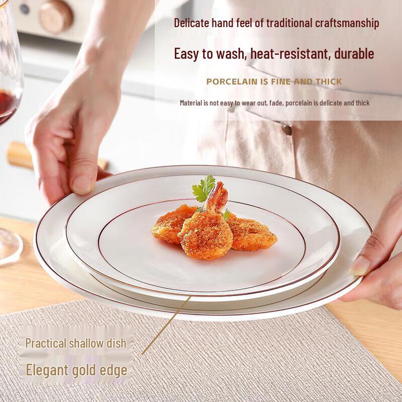 JingJingRS Ink Wash Ceramic Dinner Plate