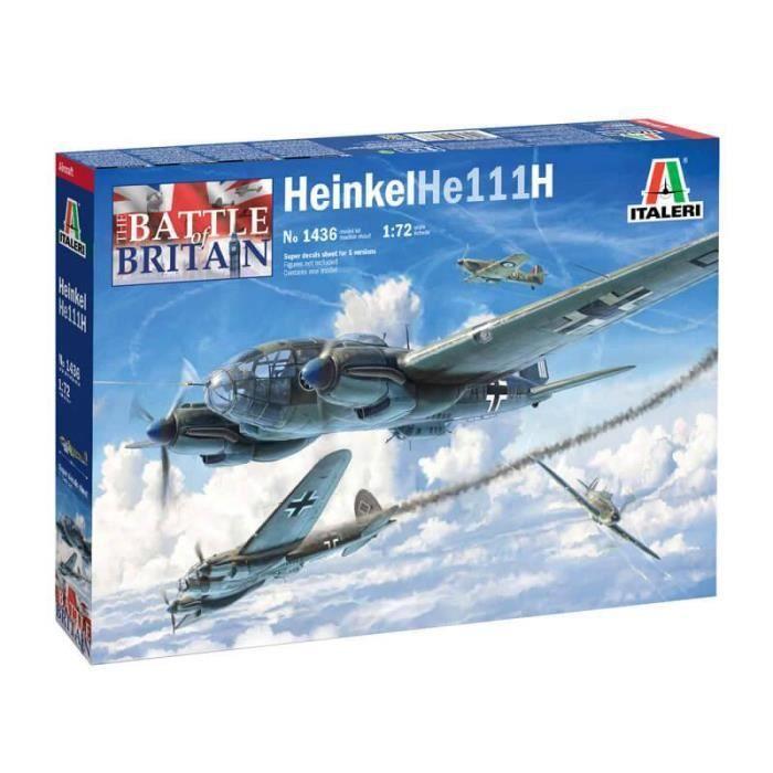 Maquette Avion - ITALERI - Heinkel He111H - Plastique - 1/72 - 22.7 Cm