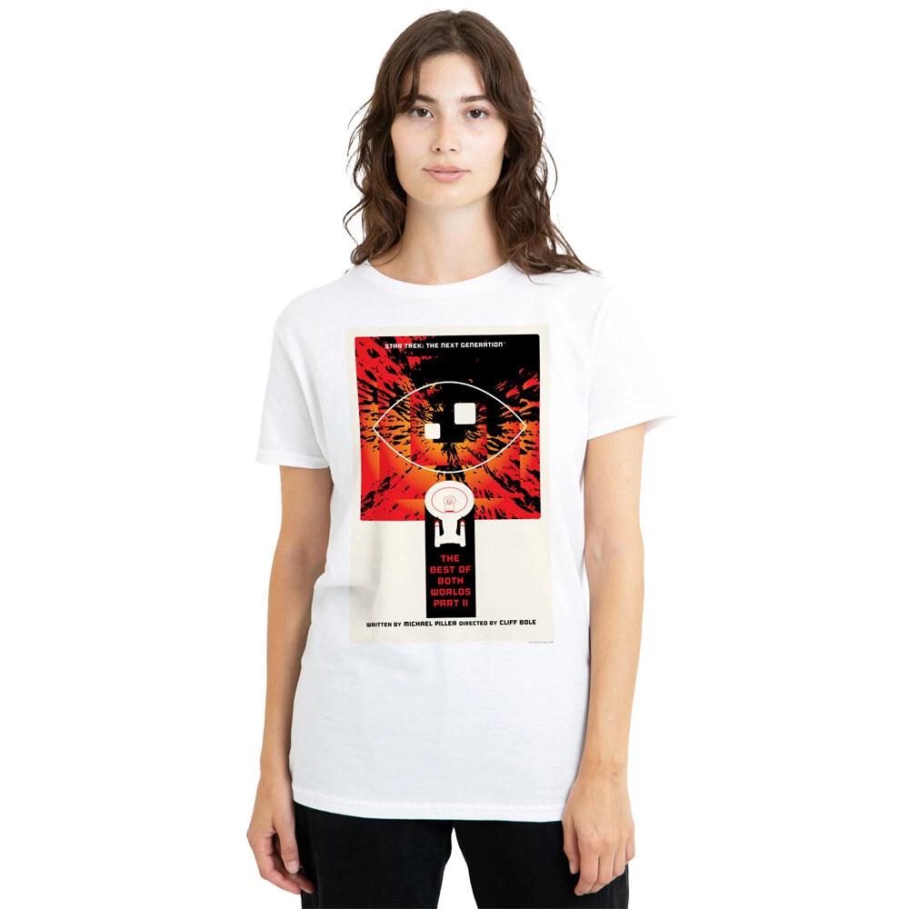Star Trek TNG Season 4 Episode 1 Ladies T-Shirt S-2XL, White 4XL
