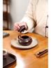 Cipher Yixing Original Ore Purple Clay Zisha Eggplant Gourd Teapot - Handmade Carved Gongfu Tea Set
