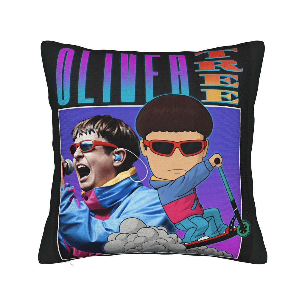 Pillow Case Oliver Tree Funny Vintage Art Custom Pillow Cover For Couch Sofa Bedroom Retro Trendy Pillowcases