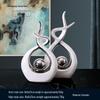 European Ceramic Time Flies Ornament: Elegant Art Decor for Home or Office