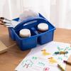 Plastic Storage Basket With Compartments For Kids School Crafts And Toy Organization