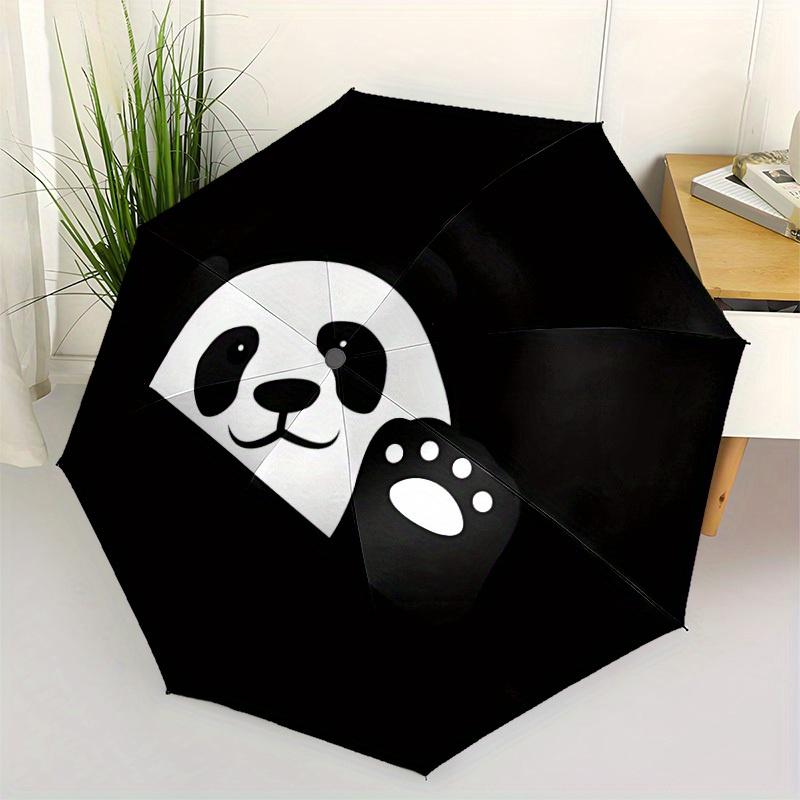 1pc Panda Paw Automatic Open/close, All-Season Portable Folding Umbrella, Travel, Everyday, Formal Events059