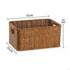Hand Basket Built in Handles PP Material Organizing for Living Room, Outdoors