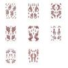 Lace Fake Tattoo Temporary Tattoo Legs Arm Red Henna Tattoo Decals  Women/Lady