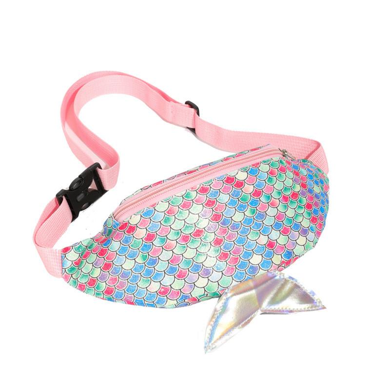 Children Mermaid Cute Fashion Shoulder Crossbody Bag Outdoor Leisure Travel Gift