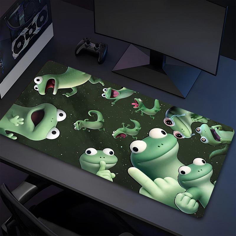 Frog Party Xl Gaming Mouse Pad Nonslip Rubber Base Stitched Edge Waterproof Desk Mat For Pc Laptop Gamer Office Computer Accessories C929855