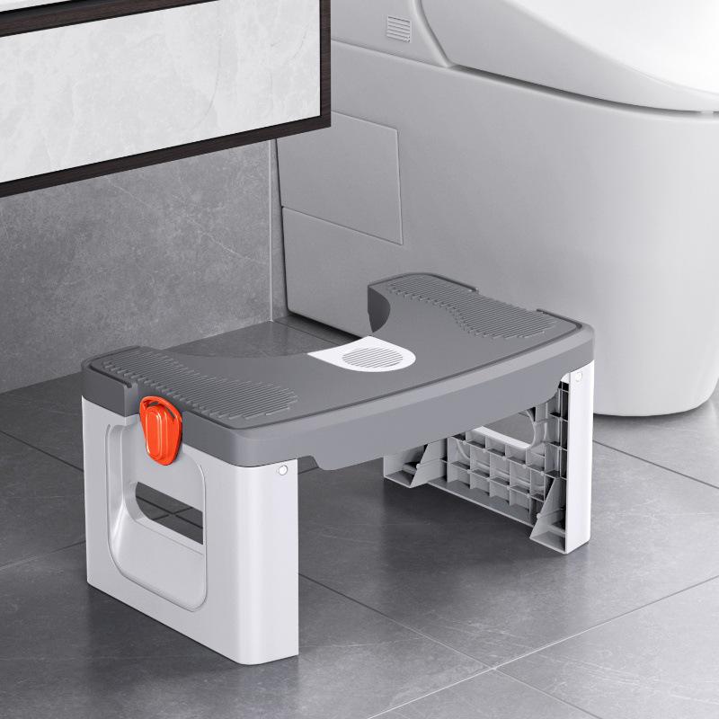 Folding Bathroom Toilet Footstool Squatting Aid