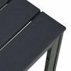 Coffee Table Black 78 x 78 x 74 cm HDPE with Wood Grain Finish