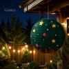 Birthday Party Decorative Props Christmas Paper Lantern, Cute Gingerbread Man Snowman Elk Pattern Ceiling Hanging Mexican Inspired Ornaments
