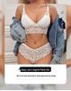 Lace Wire-Free Bra Set: Seamless, Anti-Sagging Triangle Cup Lingerie for Women with Small Busts