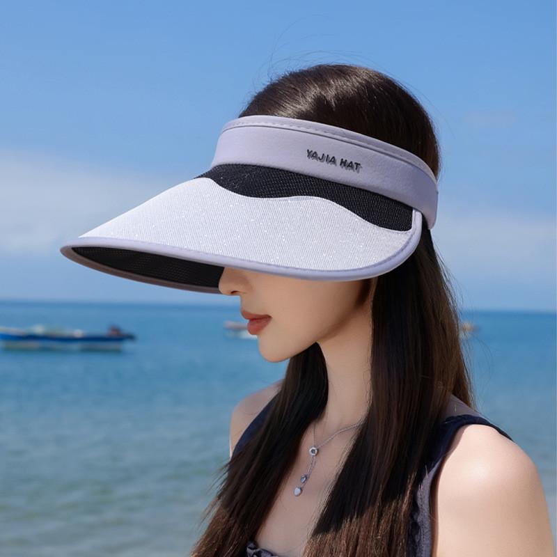 Polyester Sun Protection Hat With Large Brim For Summer Outdoor Activities