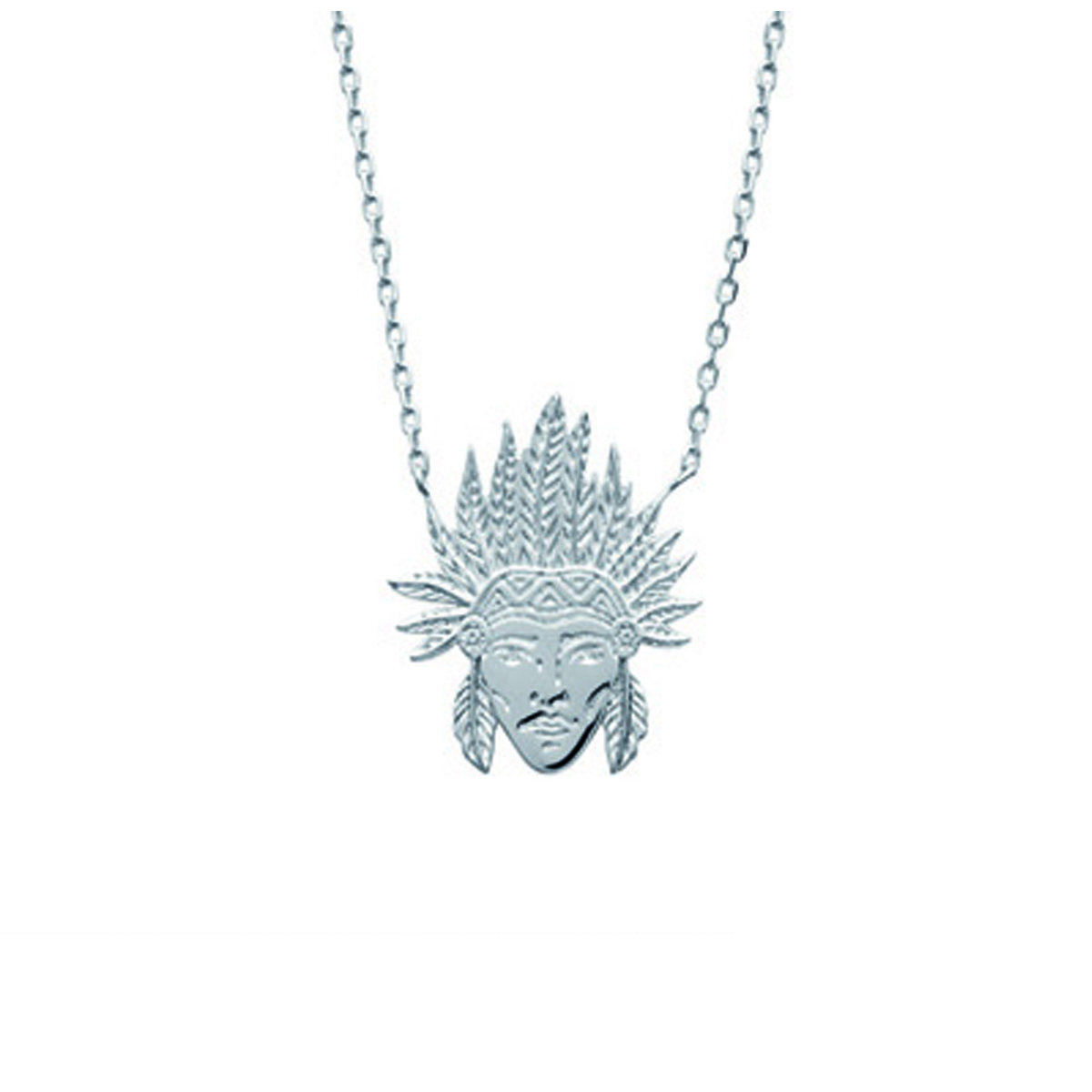 

Les Trésors De Lily [N7686] - Серебряное серебряное колье Навахо (родированное покрытие) - 19x15 мм