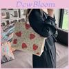 Street Style Linen Tote Bag With Magnetic Closure For Casual Daily Use