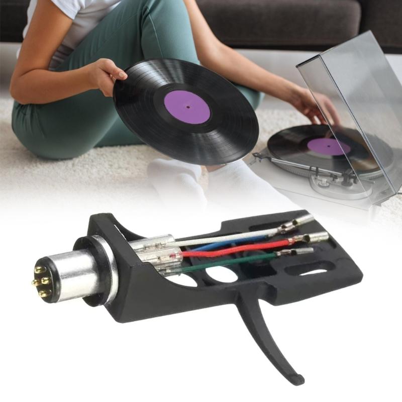 Aluminum Turntables Cartridge Stand Holder with Color Wire  for Record Player Needle Holder for Audiophiles