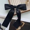 Sweet JK School-Style Matte Bow Brooch - Large Cotton Ribbon Pin for DIY, Clothing, Bags, or Decorations.