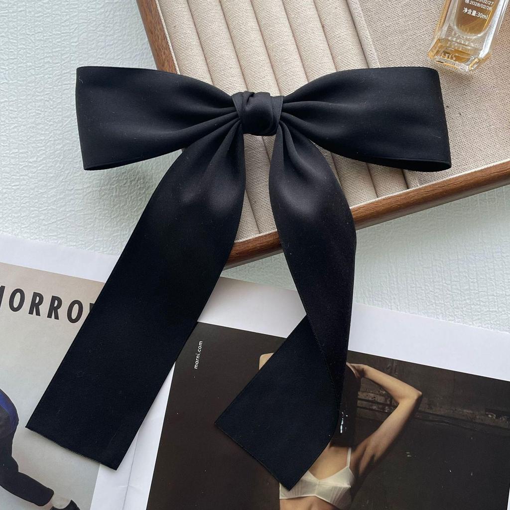 Sweet JK School-Style Matte Bow Brooch - Large Cotton Ribbon Pin for DIY, Clothing, Bags, or Decorations.
