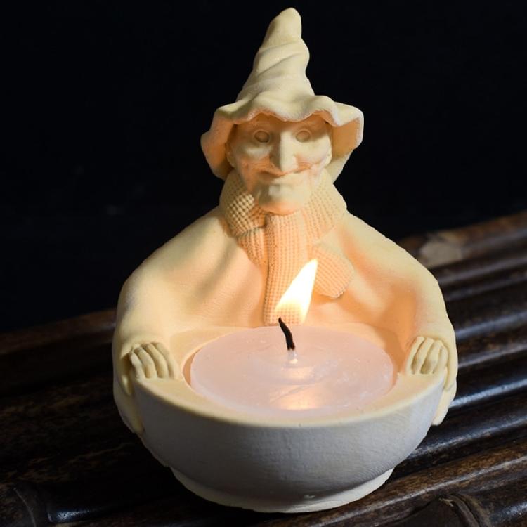 Multipurpose Witch Skull Candle Mould Sturdy Silicone Crafting Tool for Home Decoration and Holidays
