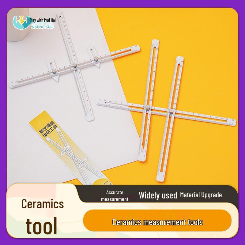 Multi-functional Plastic Measuring Tool for Diameter, Height, Thickness, and Length