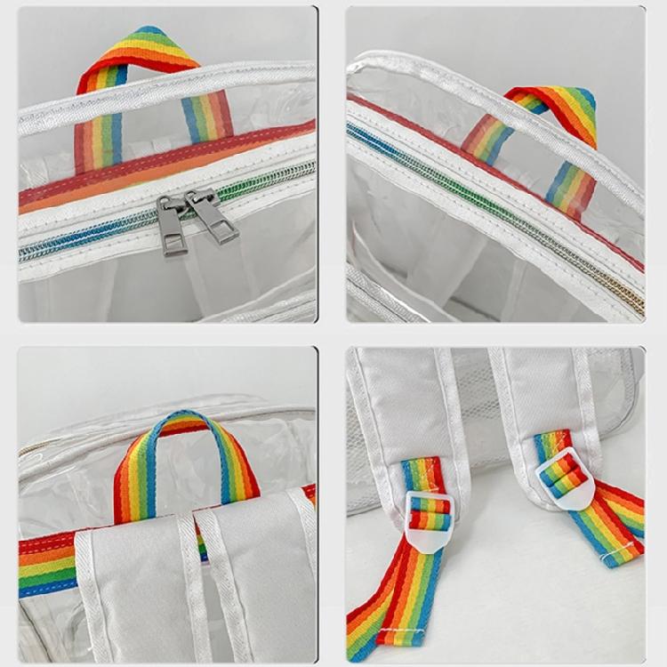Fashion Bookbags Waterproof Clear Bags Teens Student Schoolbag Casual Bags