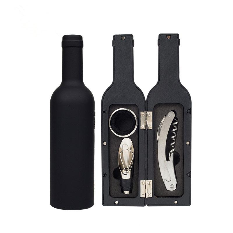

Chrismas Bottle-Shaped Holder Bottle Opener Wine Bottle Corkscrew Set Tool Bar Accessories Home Bars 2021 Hot Sale Wine Stoppers
