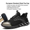 Fashion Safety Shoes Men Contruction Steel Toe Work Safety Boots Man Outdoor Indestructible Work Sneaker Men's Work Shoes 36-47