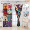 Floral Blackout Curtains: Printed Fabric Curtains for Bedroom & Balcony, Heat Insulation & Sunshade