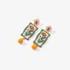 Bohemia Artistic Retro Exquisite Flower Dangle Pastoral Style Alloy Printed Drop Earrings for Women Ladies Jewelry Accessories