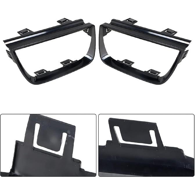 Labwork 4 Stück Rückleuchten-Blendenabdeckungen Ersatz für 2010-2013 Camaro LT LS SS Glänzend Schwarz 92199773 92199774