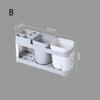 Bathroom Toothbrush Toothpaste Shelf Advanced All-In-One Toothbrush Single/Double Mouthwash Cup Bathroom Wash Set Cup Holder