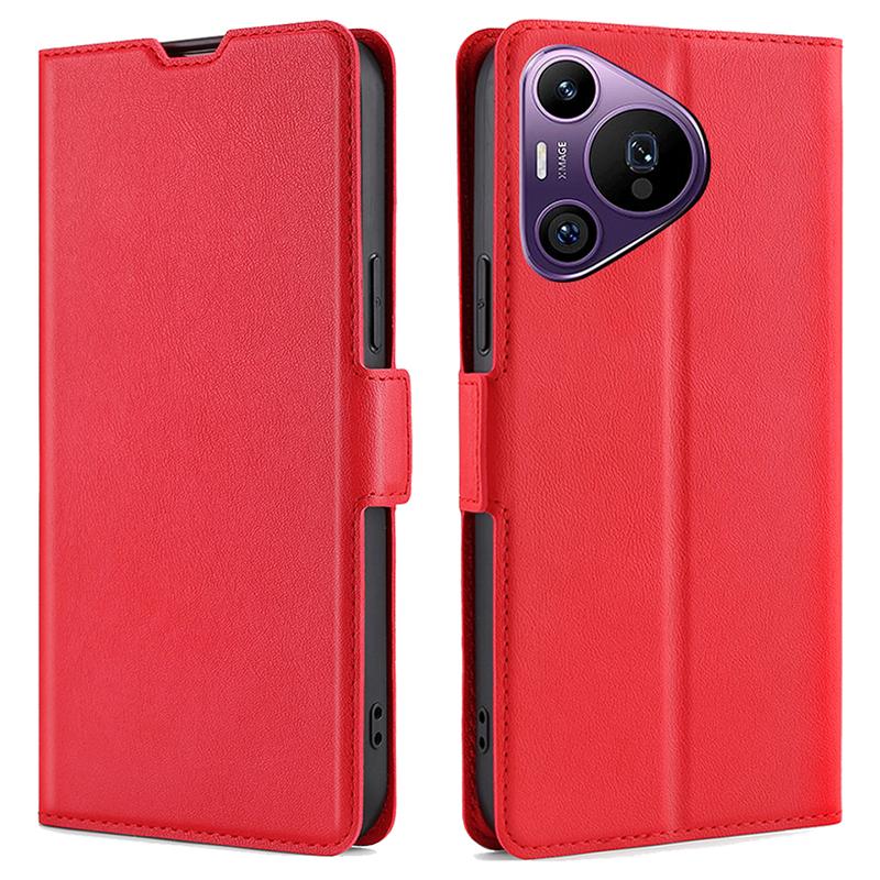 

Для Huawei Pura 70 Pro/70 Pro+ Чехол из ПУ кожи Ультратонкий Противоударный Чехол-кошелек для телефона Red