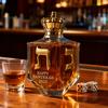 Hanukkah Whiskey Decanter 2025 300ml Gold Lettered Glass Bottle Holiday Home Bar Decor Jewish Cultural Symbol Gift