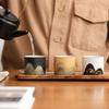 Fuchun Mountains Hand Painted Zen Black Tea Cup Chinese Gongfu Tea Set Ceramic Gift for Tea Lovers